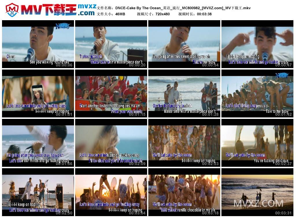 DNCE-Cake By The Ocean_英语_流行_MC800982